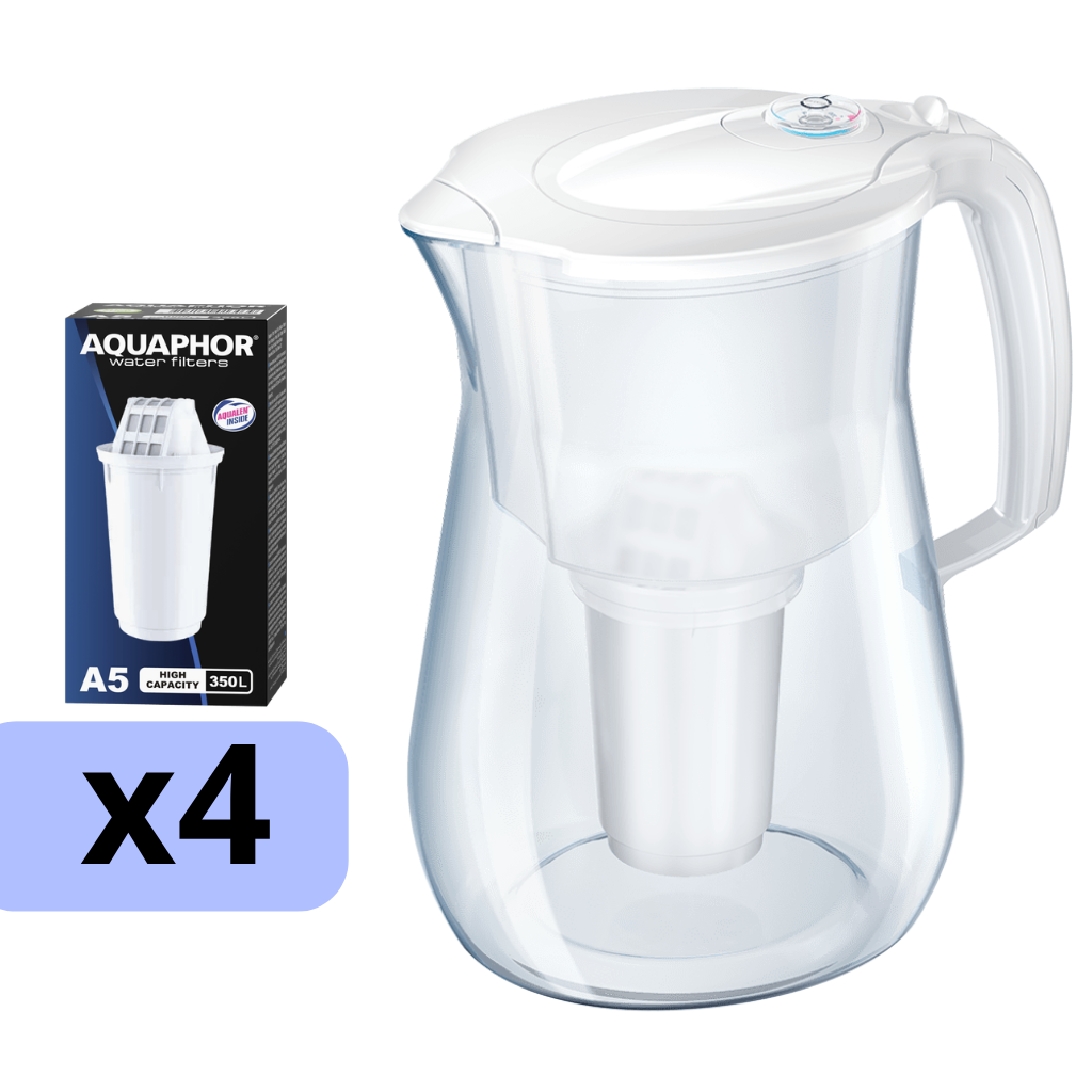 [4-210295] AQUAPHOR filtrační konvice Provence A5 + 4 vložky A5 (bílá)