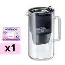 AQUAPHOR filtrační konvice GLASS MAXFOR+ Mg + 1 vložka MAXFOR+ Mg