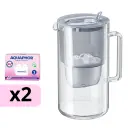 AQUAPHOR skleněná filtrační konvice GLASS s 2 vložkami MAXFOR+ Mg
