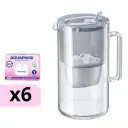 AQUAPHOR filtrační konvice GLASS MAXFOR+ Mg + 6 vložek MAXFOR+ Mg