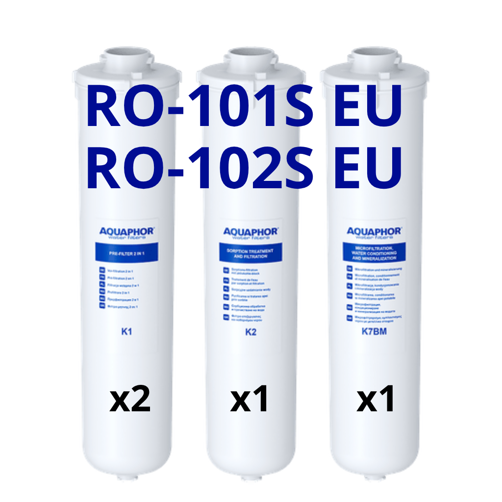 [531104] AQUAPHOR RO-101S EU / RO-102S EU – roční sada filtračních modulů bez membrány