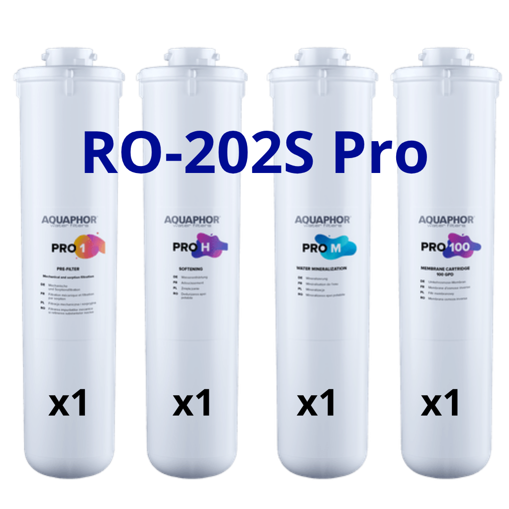 [531109] AQUAPHOR RO-202S Pro – kompletní sada filtračních modulů (Pro 1 + Pro 2 + Pro 100 + Pro M)