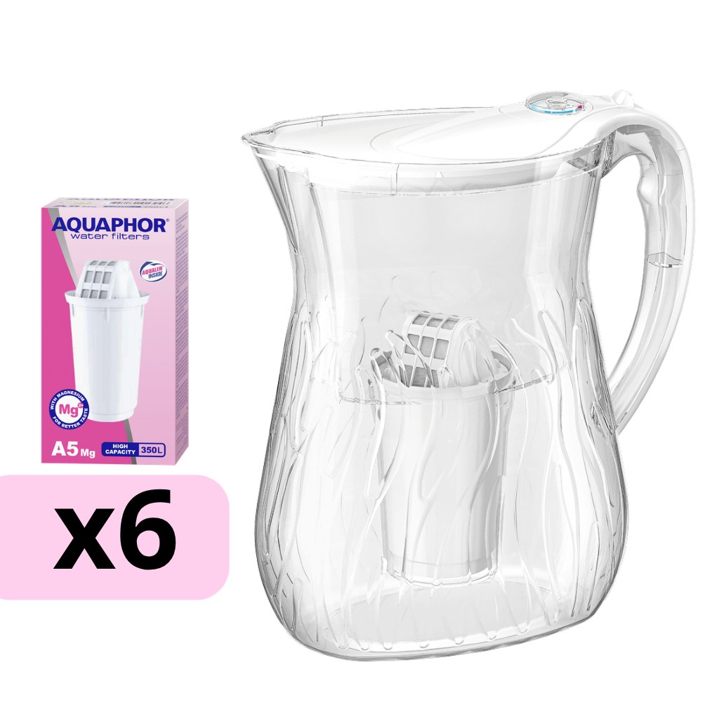 AQUAPHOR filtrační konvice Flame s 6 vložkami A5 Mg